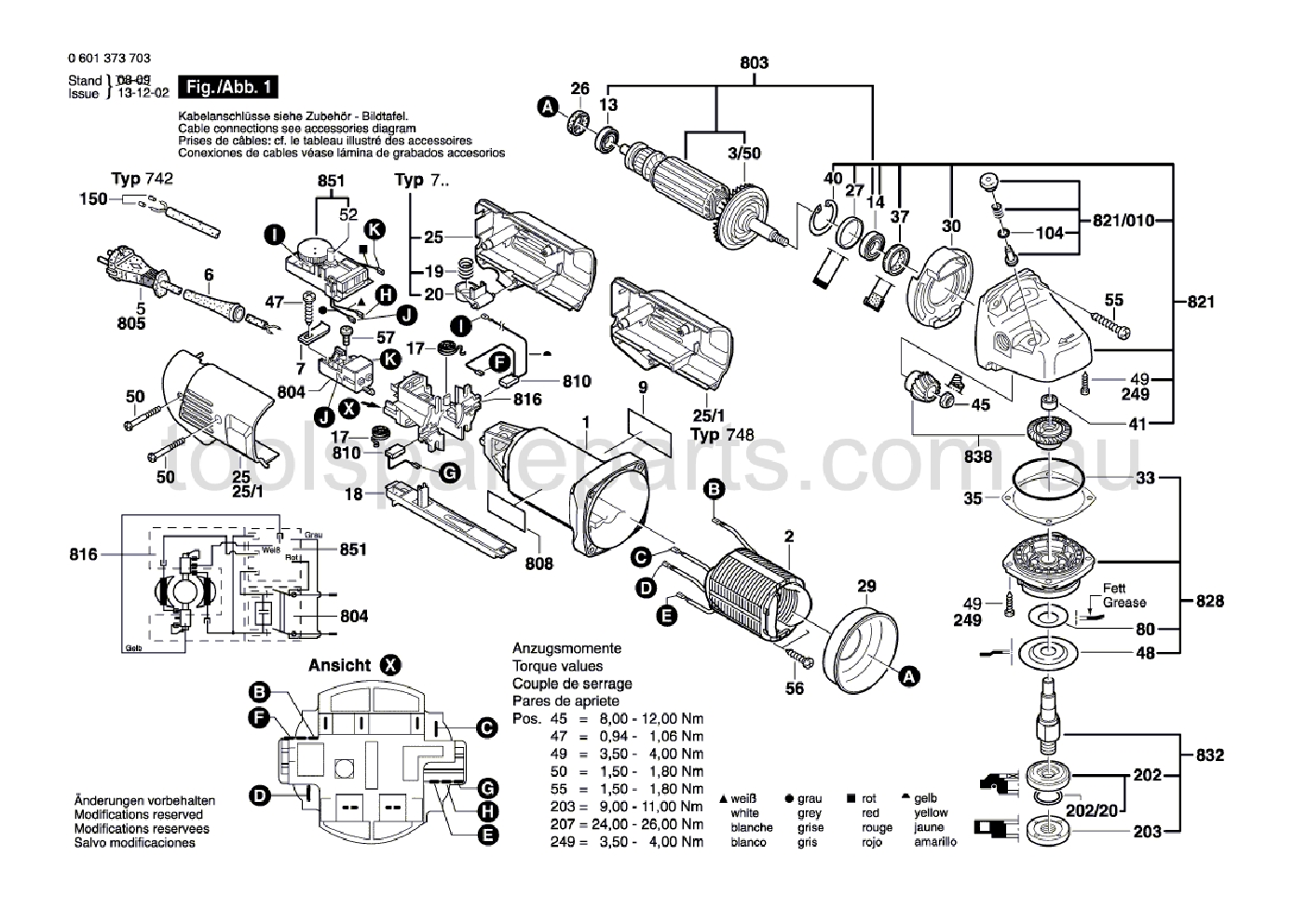 Bosch GBR 14 C 0601373737  Diagram 1