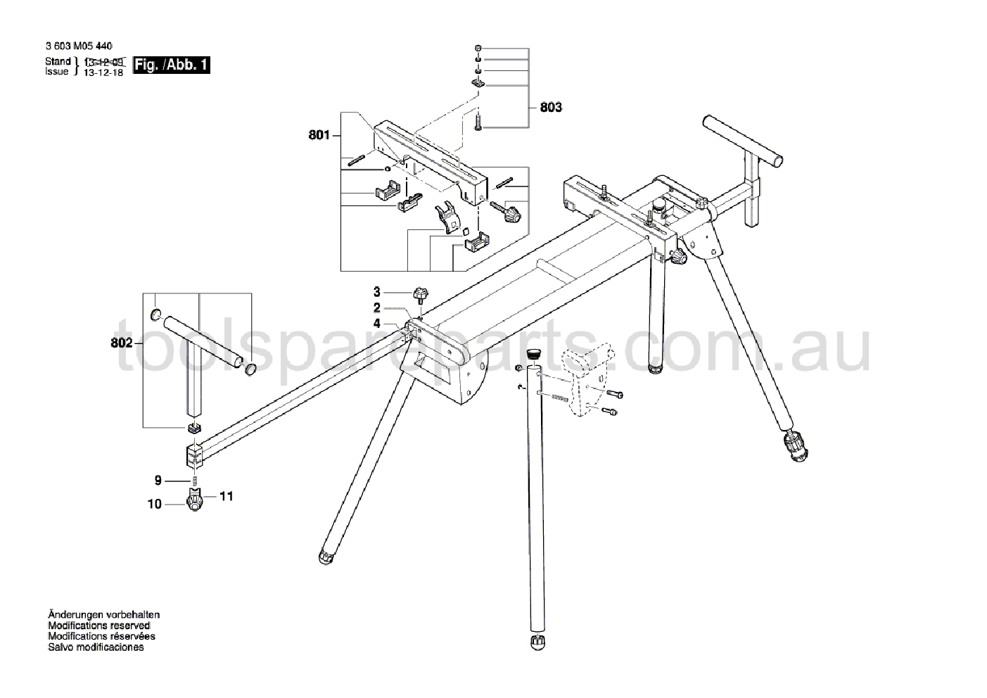 Bosch PTA1 3603M05440  Diagram 1