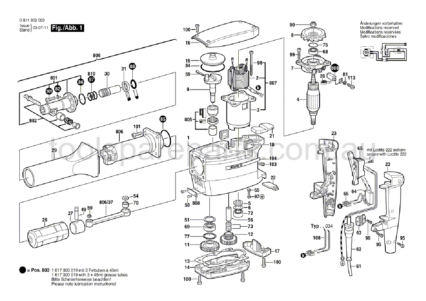 Bosch ---- 0611302037  Diagram 1