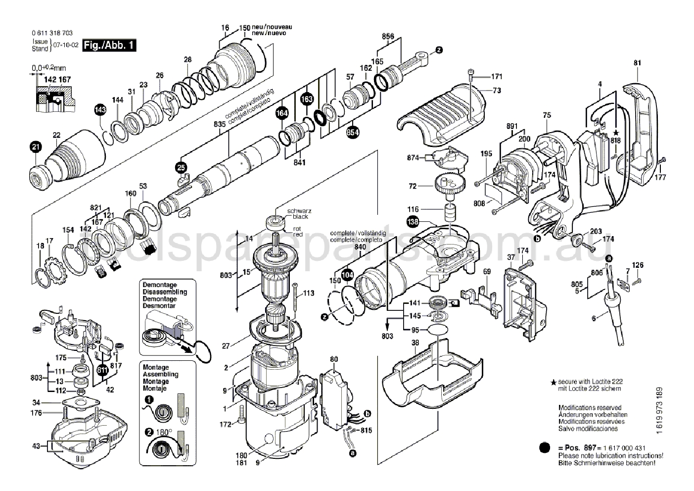 Bosch GSH 5 E 0611318737  Diagram 1