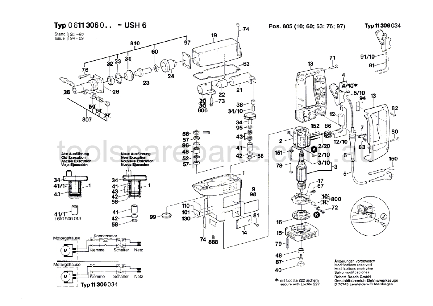 Bosch USH 6 0611306037  Diagram 1