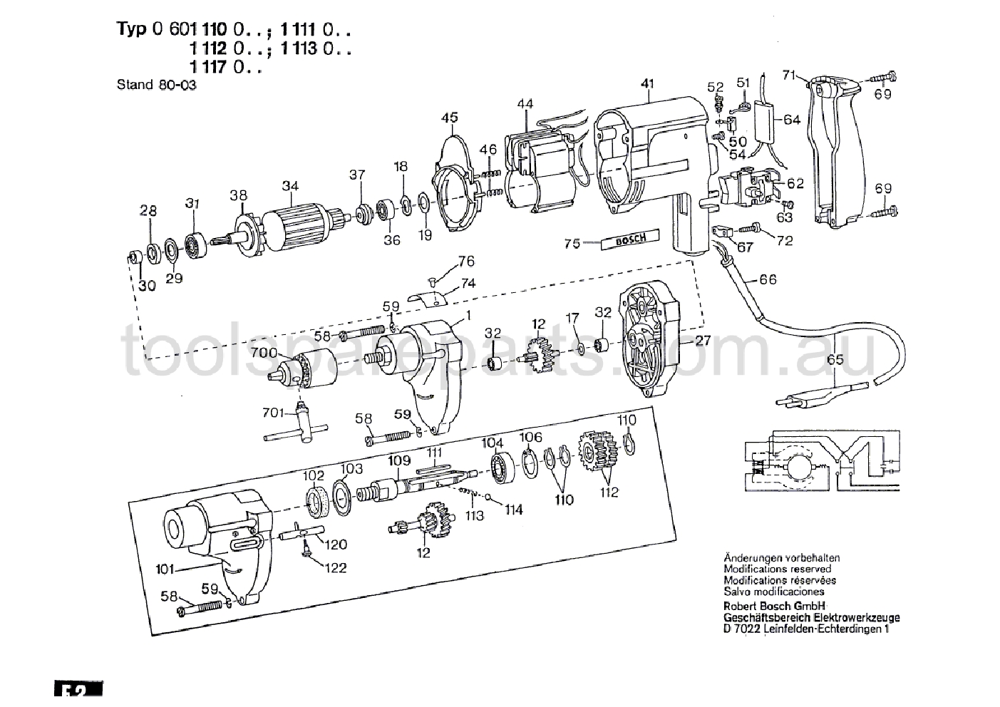 Bosch ---- 0601112037  Diagram 1