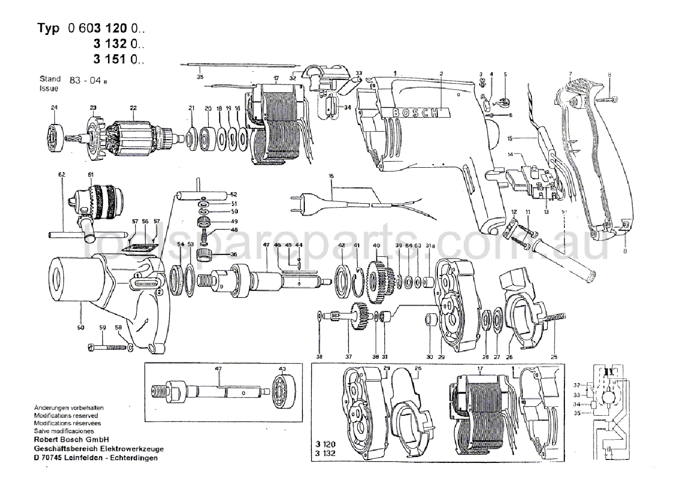 Bosch M 41 S 0603151037  Diagram 1