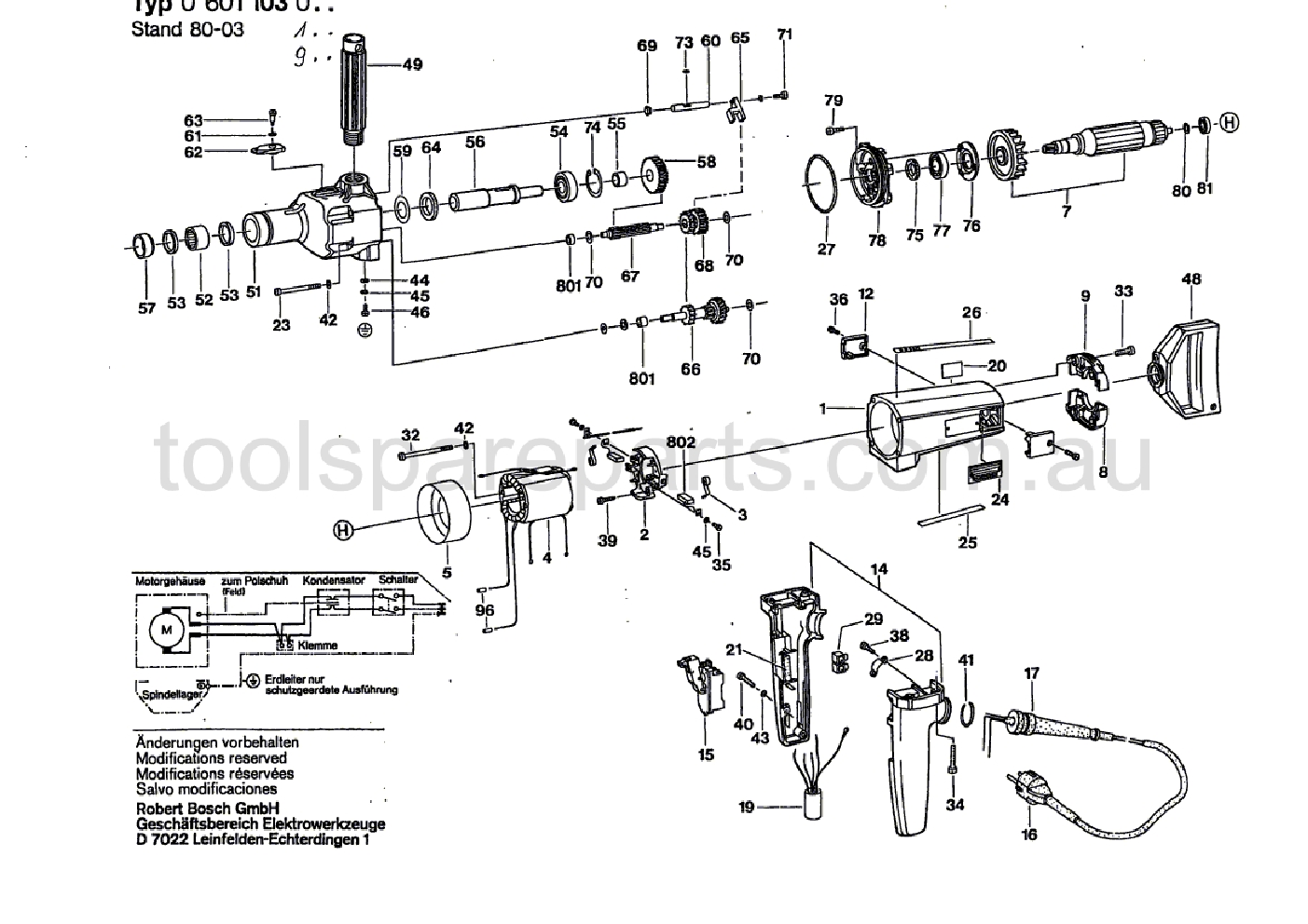 Bosch UB2J77 0601103137  Diagram 1