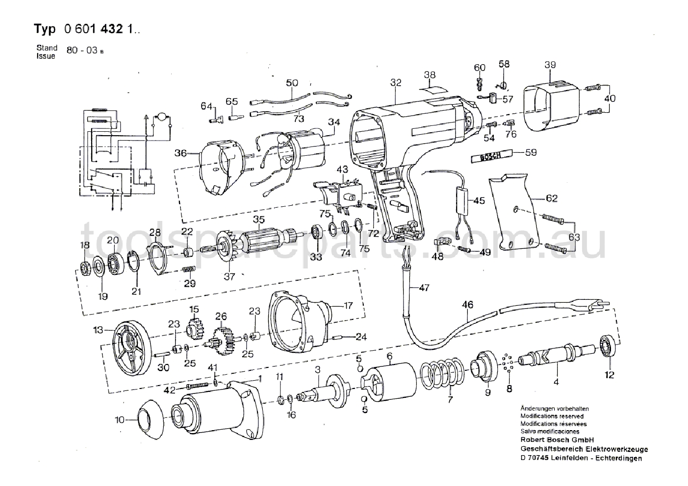 Bosch ---- 0601432137  Diagram 1