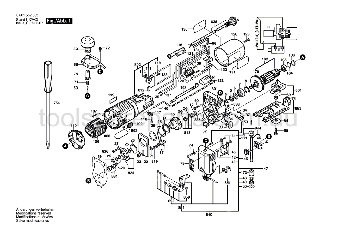 Bosch GST 60 PE 0601582637  Diagram 1