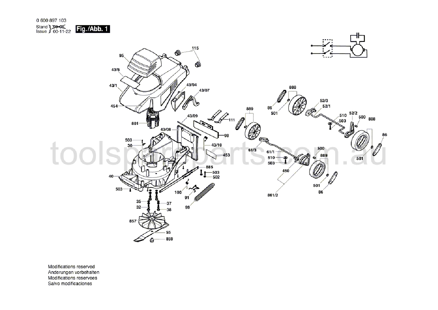 Bosch ARM 32 E 0600897137  Diagram 1