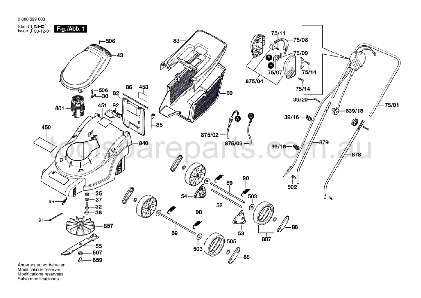 Bosch ARM 320 0600899037  Diagram 1