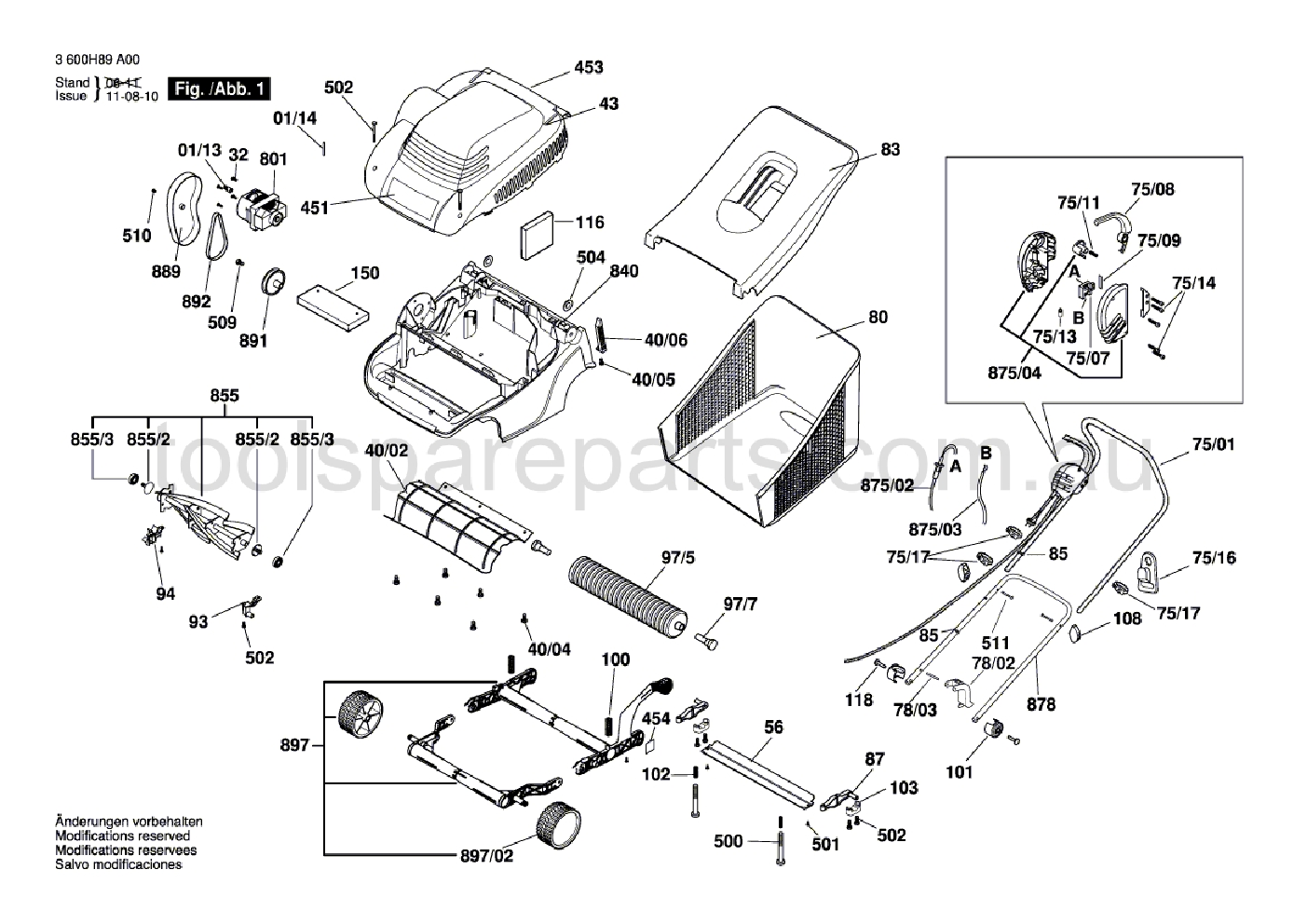 Bosch ASM 32 3600H89A01  Diagram 1