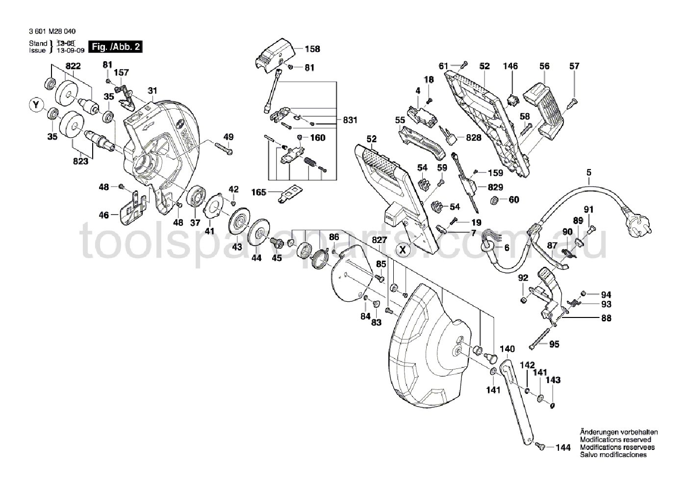Bosch GCD 12 JL 3601M28040  Diagram 2