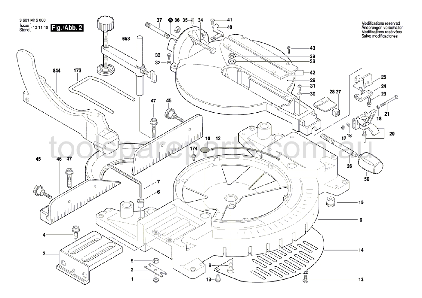 Bosch GTM 12 3601M15040  Diagram 2