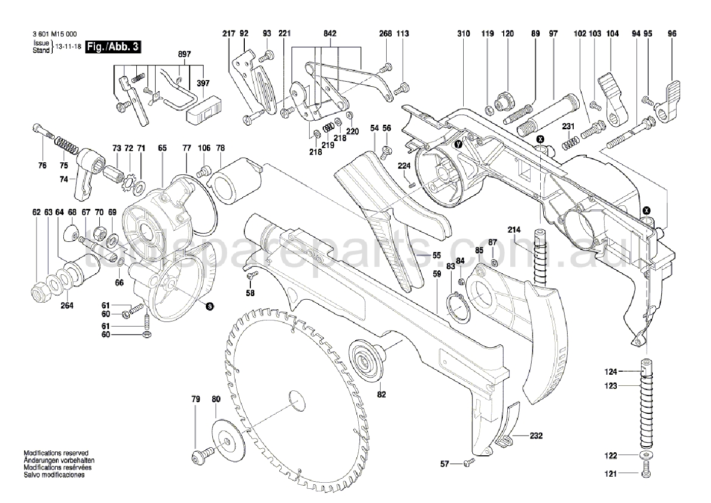 Bosch GTM 12 3601M15040  Diagram 3
