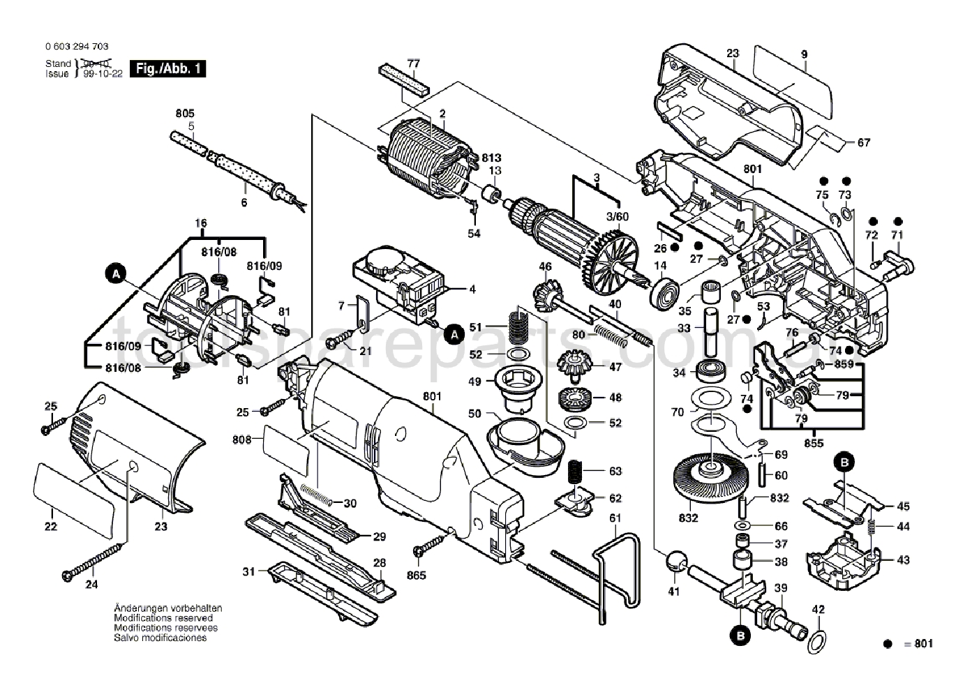 Bosch PMS 400 PE 0603294737  Diagram 1