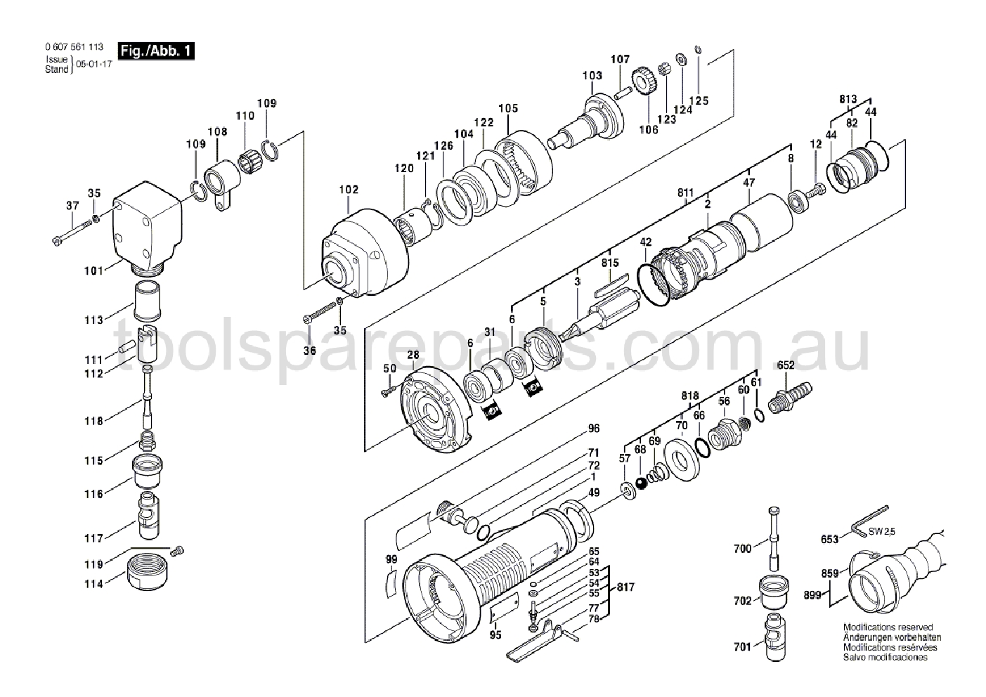 Bosch 400 WATT-SERIE 0607561113  Diagram 1