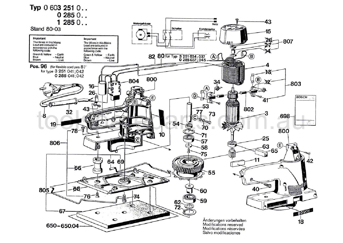 Bosch ---- 0603251037  Diagram 1