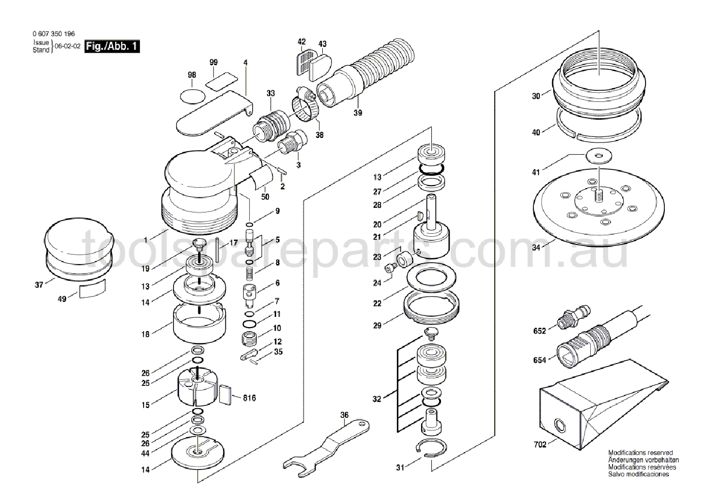 Bosch 170 WATT-SERIE 0607350196  Diagram 1
