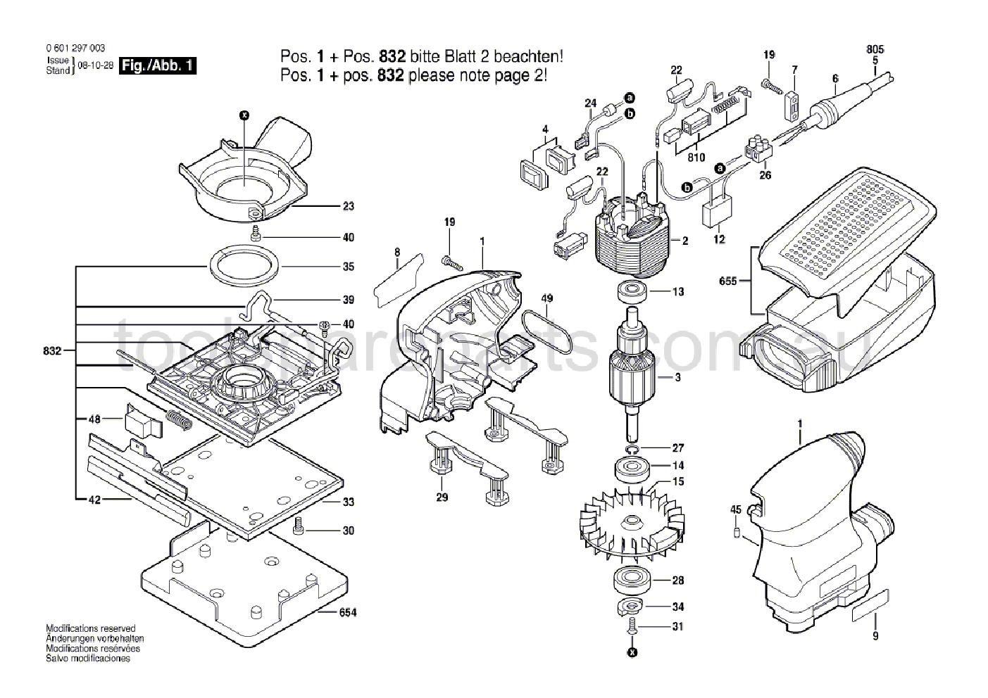 Bosch GSS 140 A 0601297037  Diagram 1