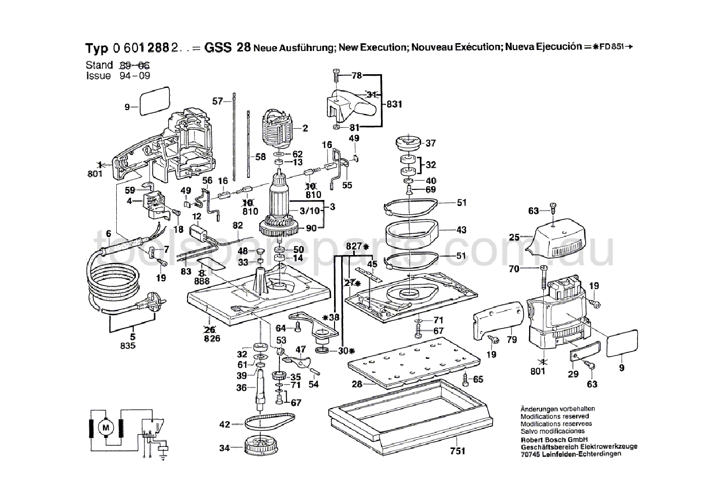 Bosch GSS 28 0601288237  Diagram 1