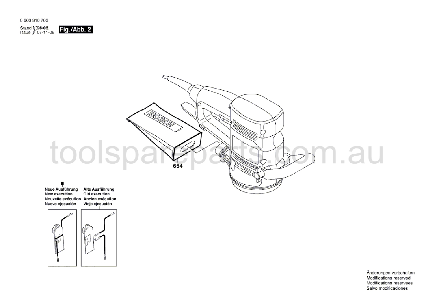 Bosch PEX 12 AE 0603310737  Diagram 2