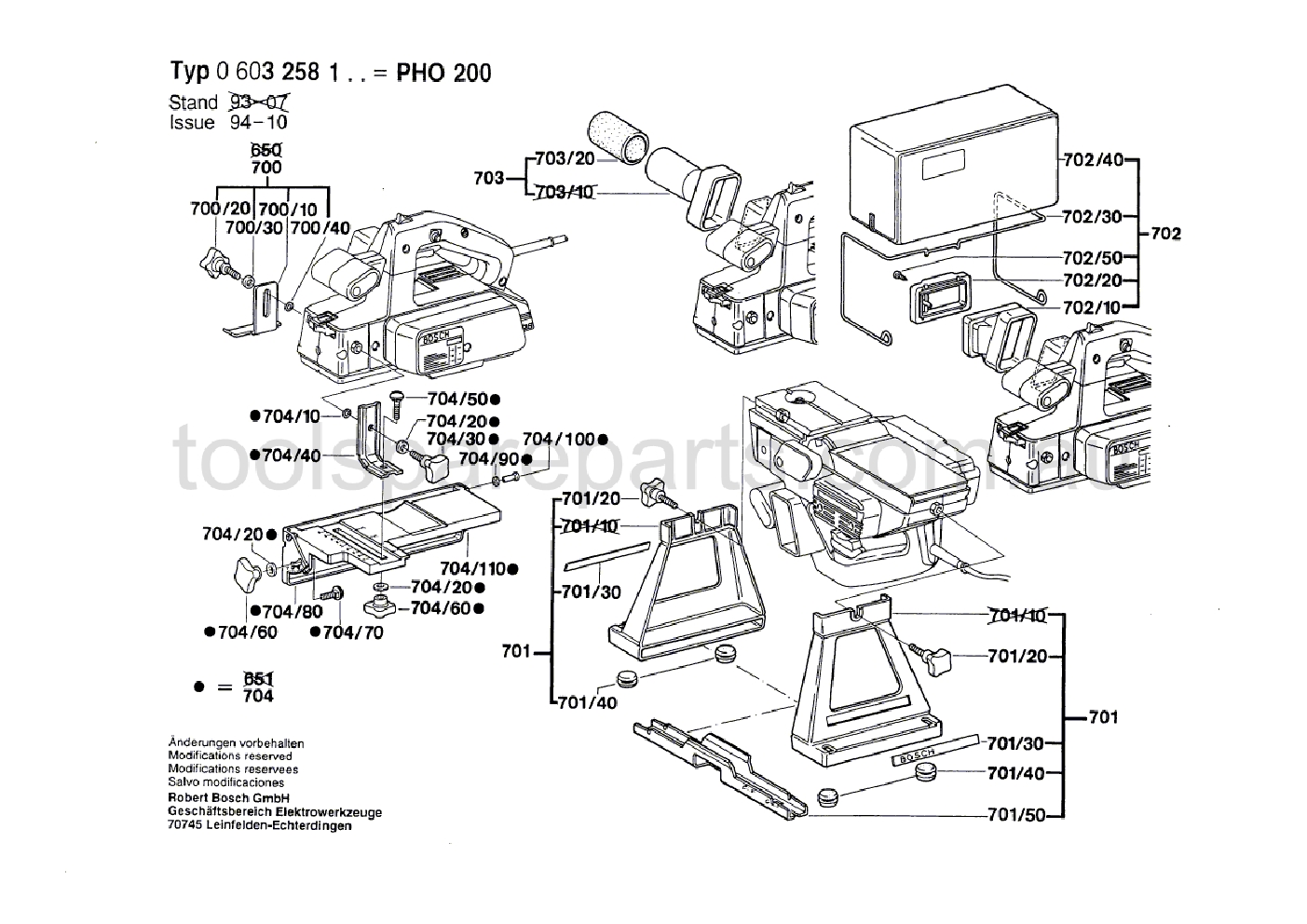 Bosch PHO 200 0603258137  Diagram 2
