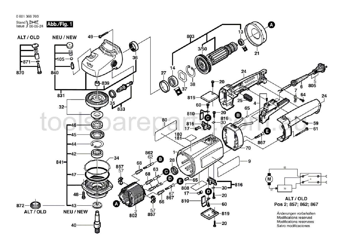 Bosch GPO 12 E 0601366737  Diagram 1