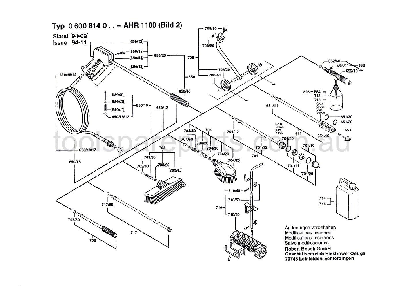 Bosch AHR 1100 0600814037  Diagram 2