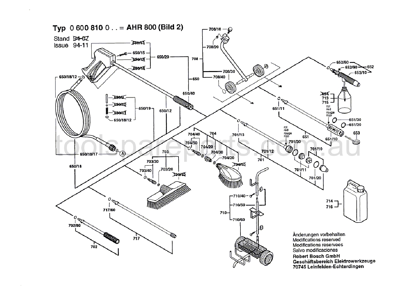 Bosch AHR 800 0600810037  Diagram 2