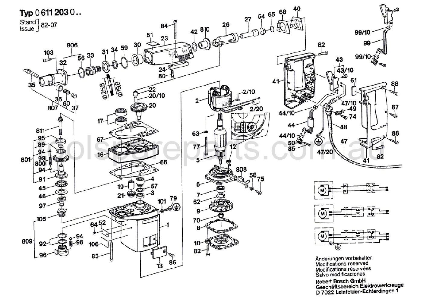 Bosch ---- 0611203037  Diagram 1