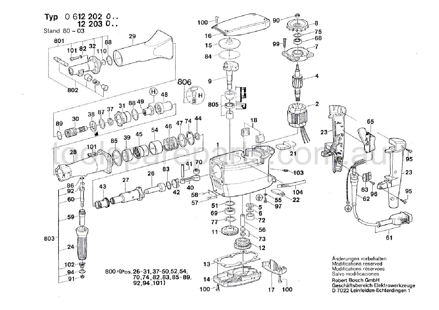Bosch ---- 0612202021  Diagram 1