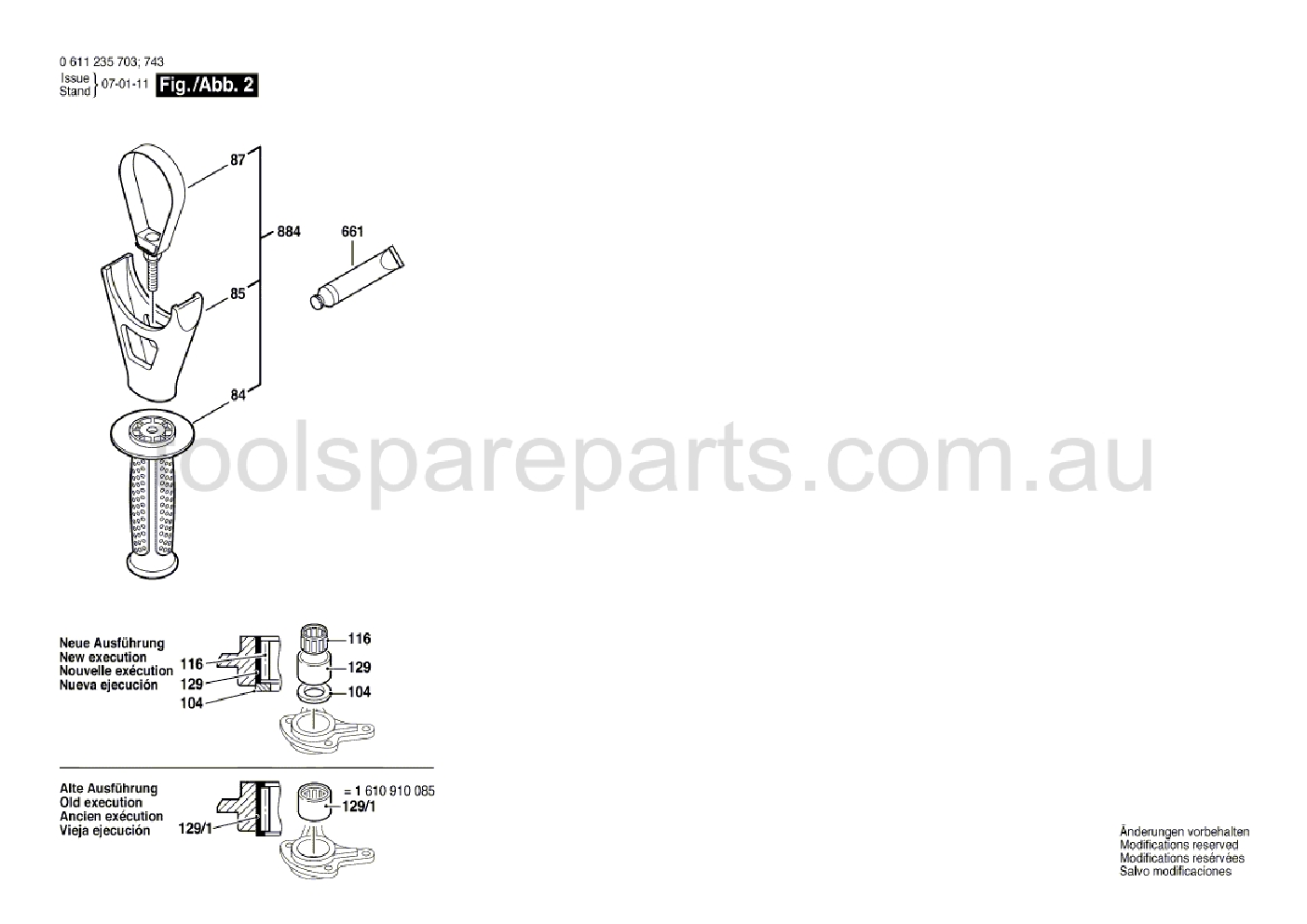 Bosch GBH 7 DE 0611235737  Diagram 2