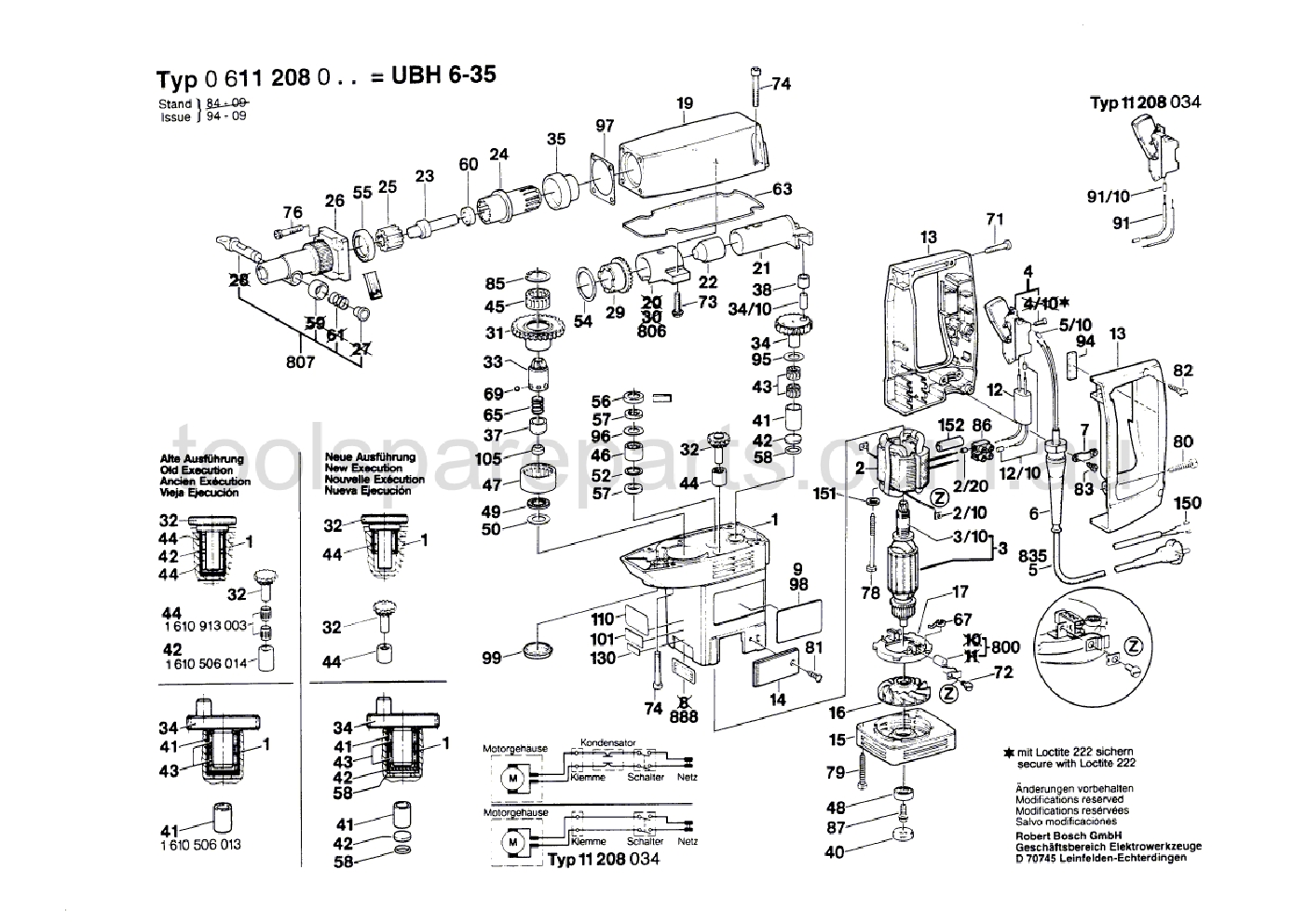 Bosch UBH 6/35 0611208037  Diagram 1