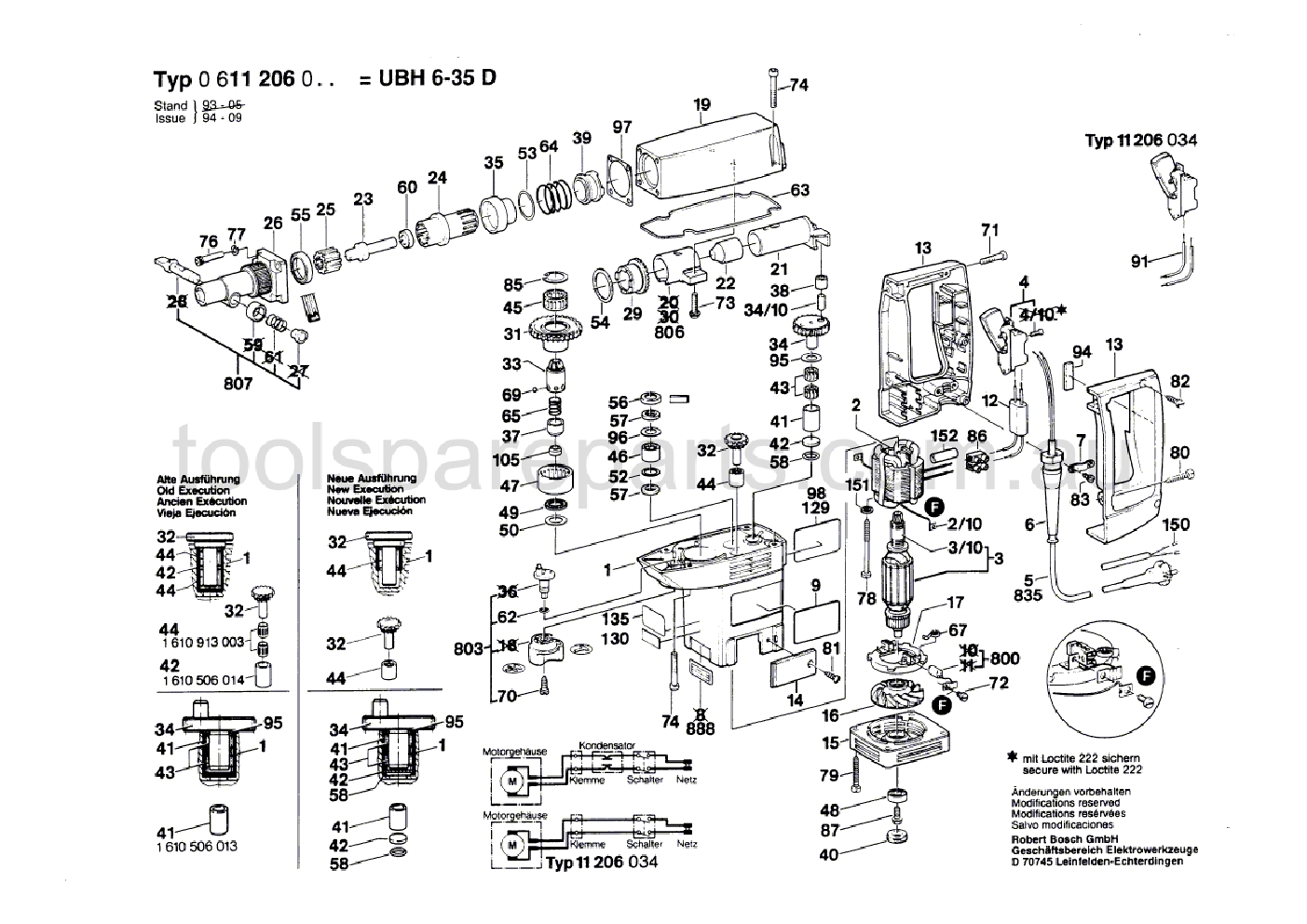 Bosch UBH 6/35 D 0611206037  Diagram 1