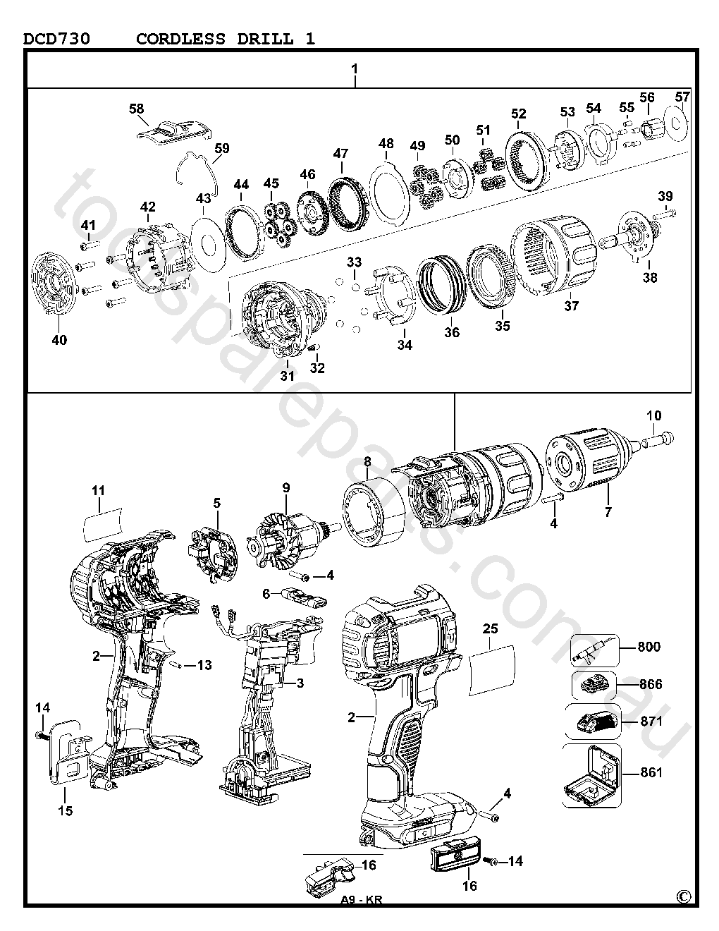 DCD730 - Spare Parts