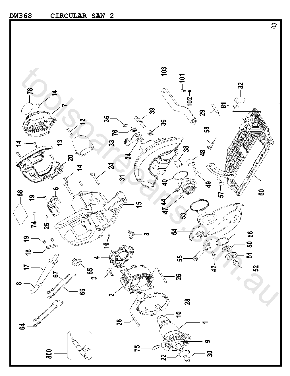 Dewalt dw368 top