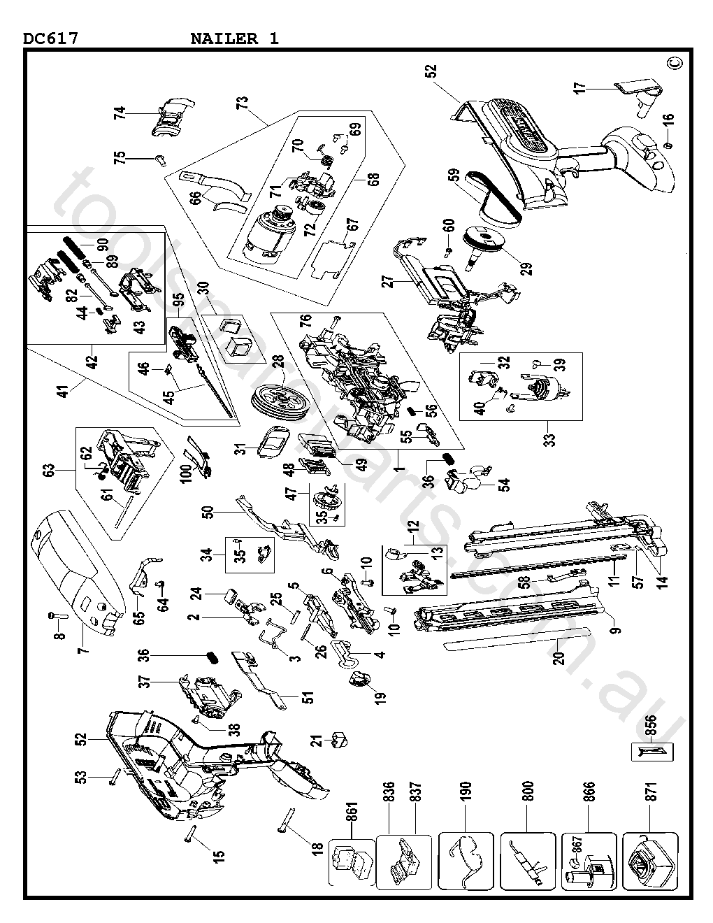 DeWalt DC617 - Type 1  Diagram 1