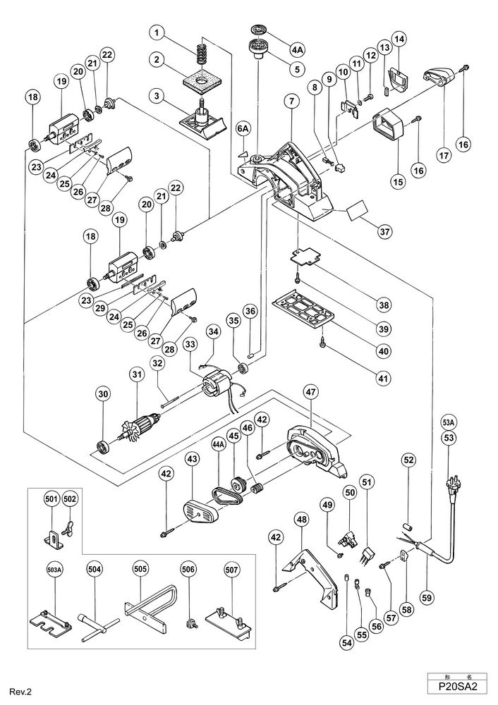 Hitachi PLANER P20SA2  Diagram 0
