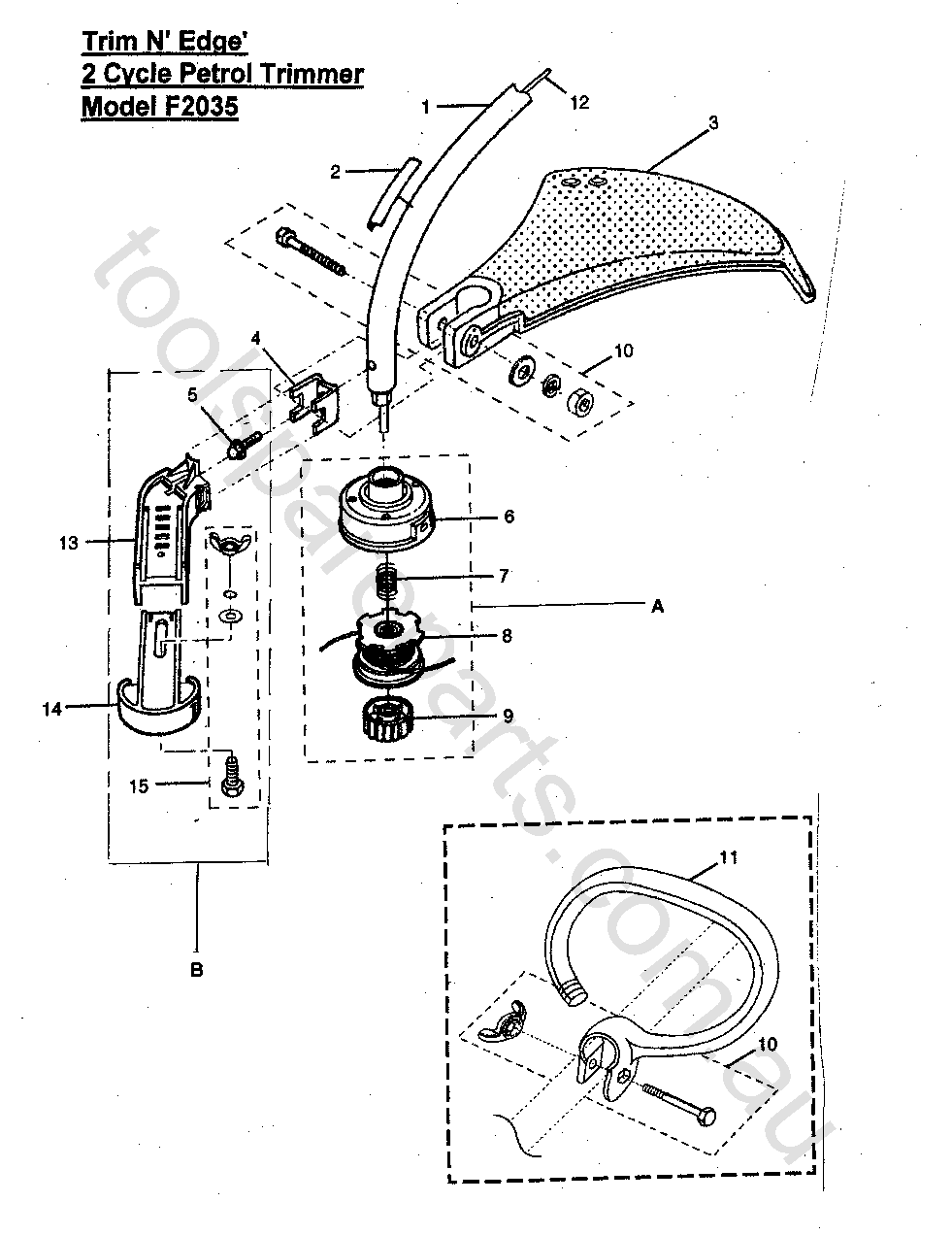 Homelite F2035  Diagram 2