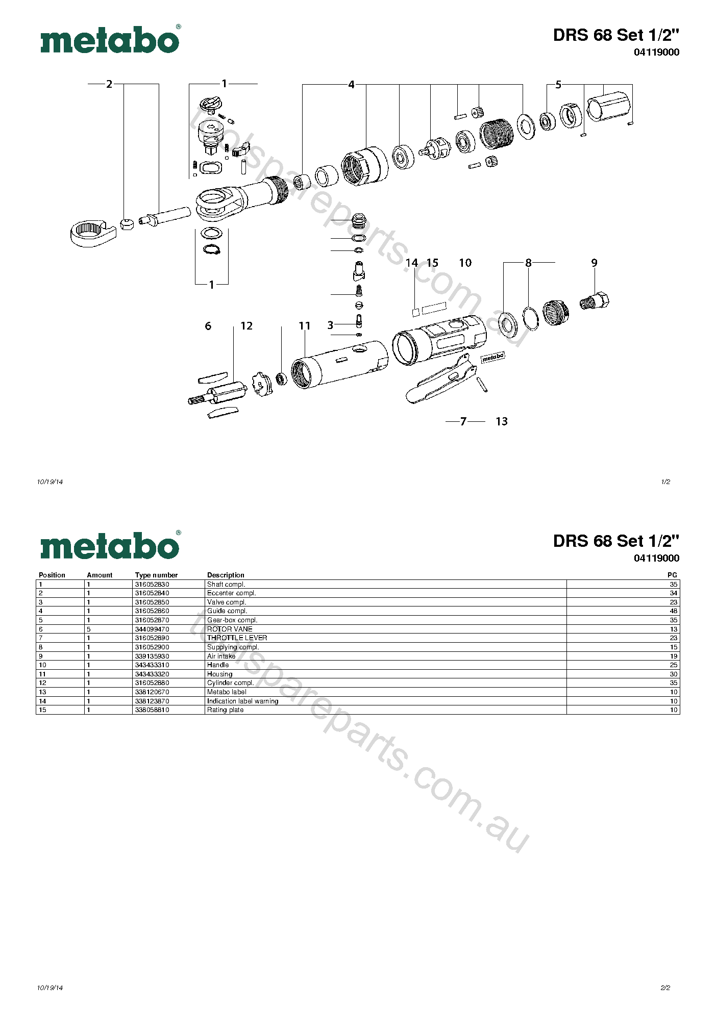 Metabo DRS 68 Set 1/2
