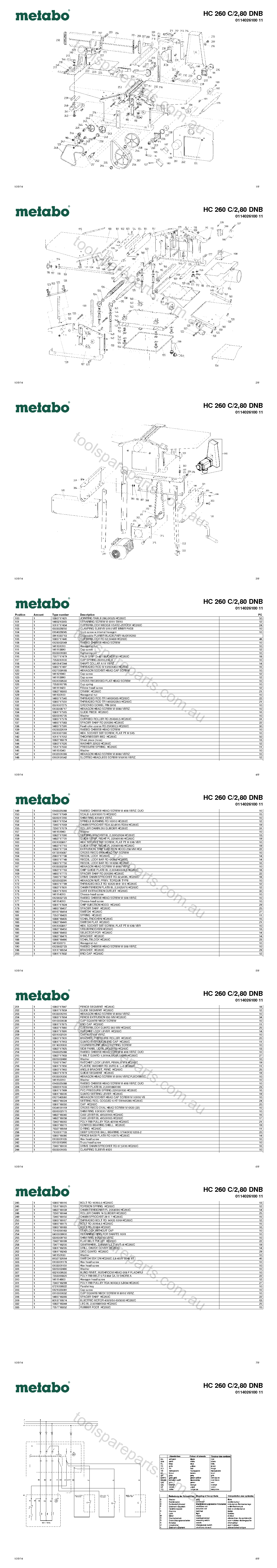 Metabo HC 260 C/2,80 DNB 0114026100 11  Diagram 1