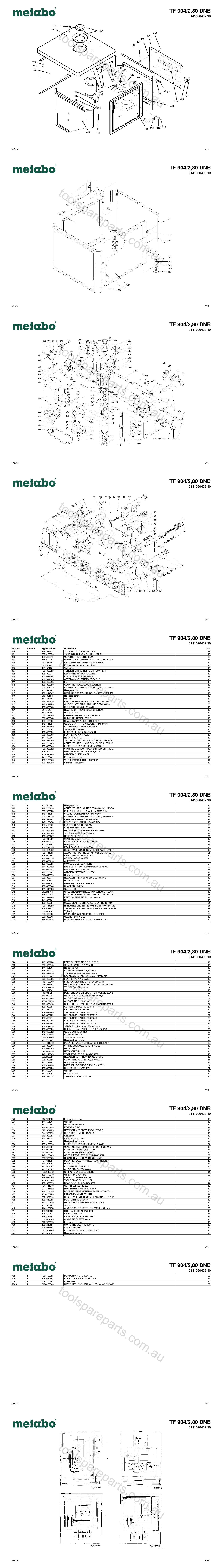 Metabo TF 904/2,80 DNB 0141090402 10  Diagram 1