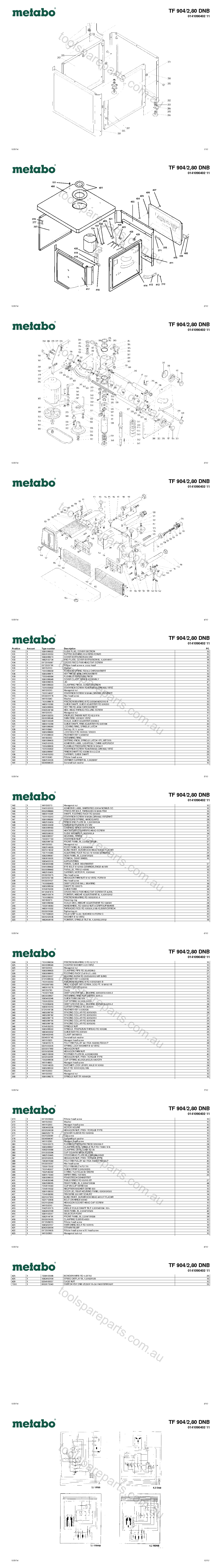 Metabo TF 904/2,80 DNB 0141090402 11  Diagram 1