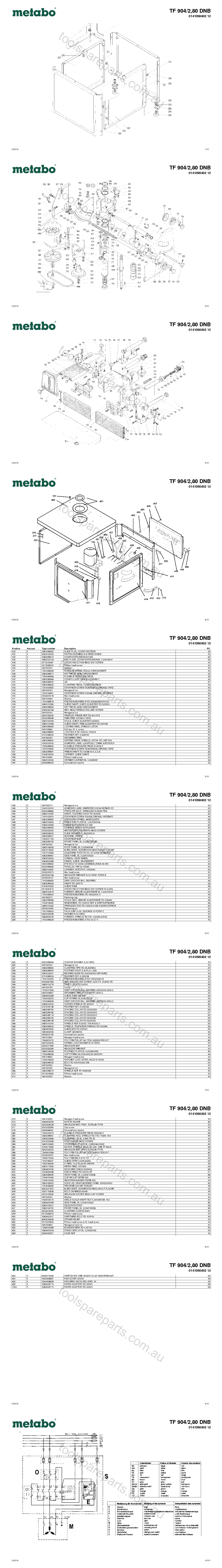 Metabo TF 904/2,80 DNB 0141090402 12  Diagram 1
