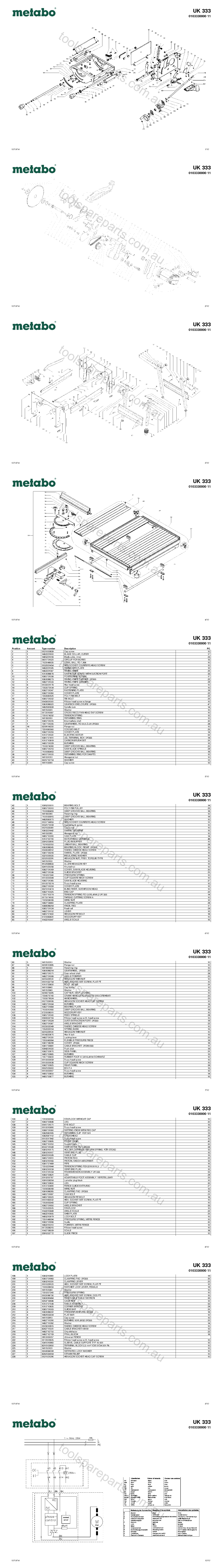 Metabo UK 333 0103330000 11  Diagram 1