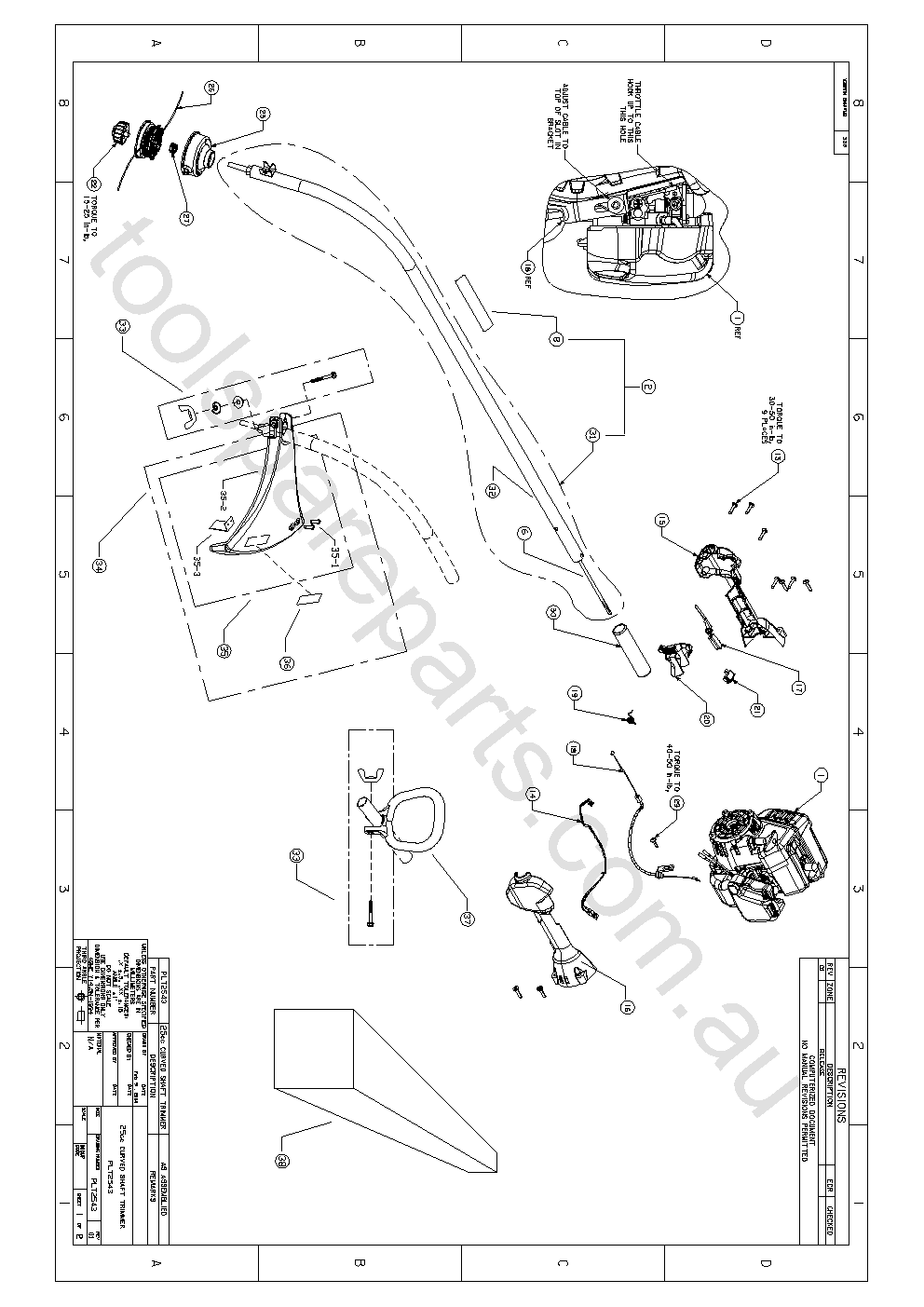 Ryobi PLT2543  Diagram 2