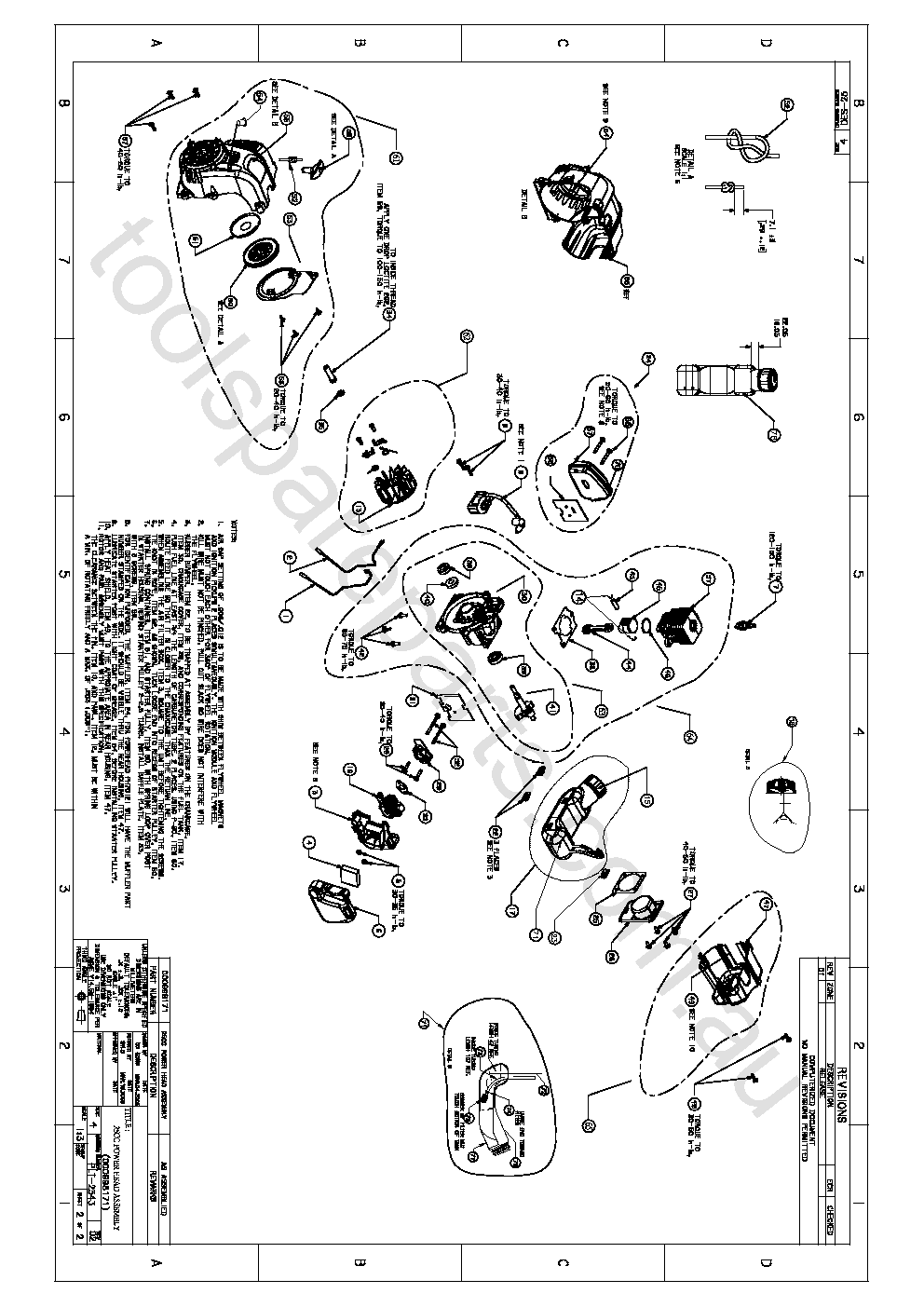 Ryobi PLT2543  Diagram 1