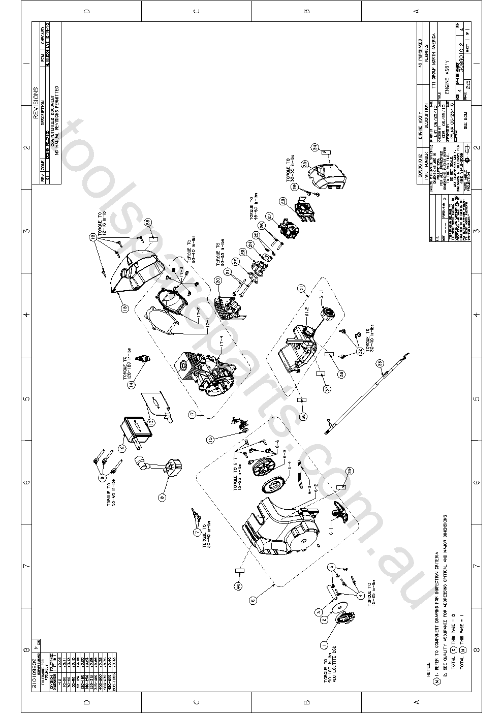 Ryobi RHT2660DAG  Diagram 2