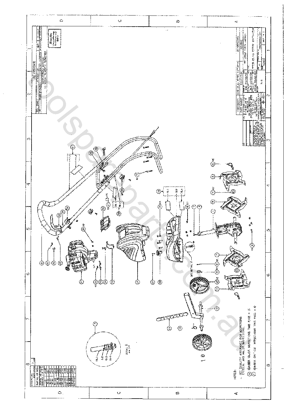 Ryobi RCP254  Diagram 1