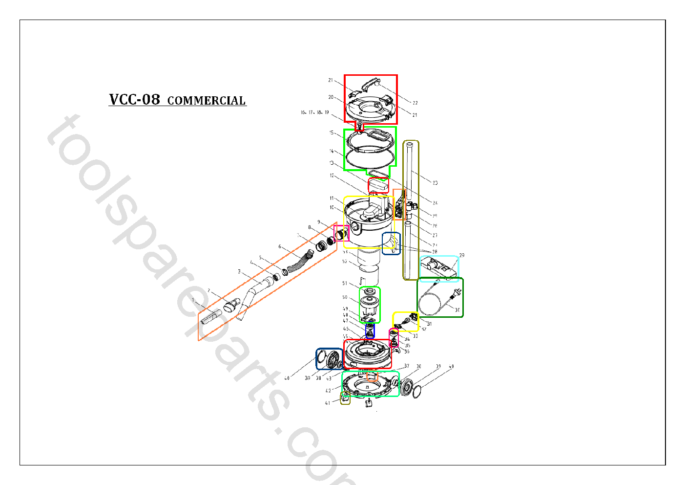 Vax VCC-08  Diagram 1